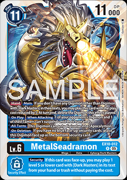 MetalSeadramon (EX10-012) (V.1) - Sinister Order (Rare) [EX-10-012]