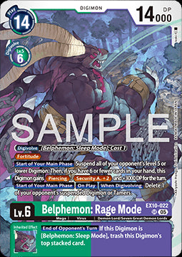 Belphemon: Rage Mode (EX10-022) (V.1) - Sinister Order (Super Rare) [EX-10-022]