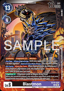 Blastmon (EX10-034) - Sinister Order (Rare) [EX-10-034]