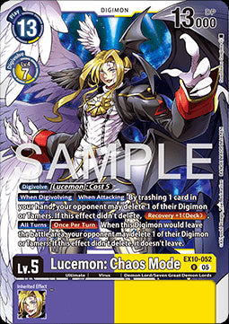 Lucemon: Chaos Mode (EX10-052) - Sinister Order (Rare) [EX-10-052]