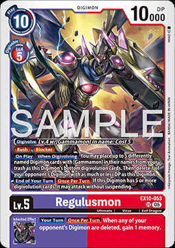 Regulusmon (EX10-053) (V.1) - Sinister Order (Super Rare) [EX-10-053]