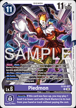 Piedmon (EX10-057) (V.1) - Sinister Order (Rare) [EX-10-057]