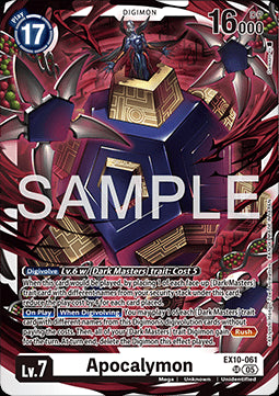Apocalymon (EX10-061) (V.1) - Sinister Order (Super Rare) [EX-10-061]