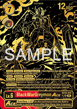 BlackWarGreymon Ace (EX10-010) (V.3) - Sinister Order (Alternative Art) [EX-10-010]