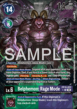 Belphemon: Rage Mode (EX10-022) (V.2) - Sinister Order (Alternative Art) [EX-10-022]