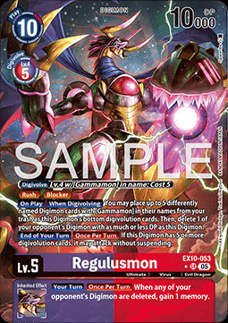 Regulusmon (EX10-053) (V.2) - Sinister Order (Alternative Art) [EX-10-053]