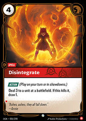 Disintegrate