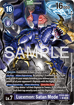 Lucemon: Satan Mode (EX10-060) (V.2) - Sinister Order (Alternative Art) [EX-10-060]