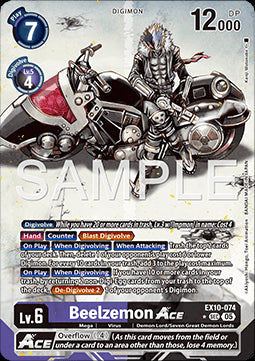 Beelzemon Ace (EX10-074) (V.2) - Sinister Order (Alternative Art) [EX-10-074]