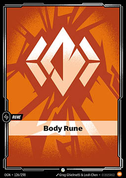 Body Rune (V.1 - Common) - Origins (Common) [OGN-126]