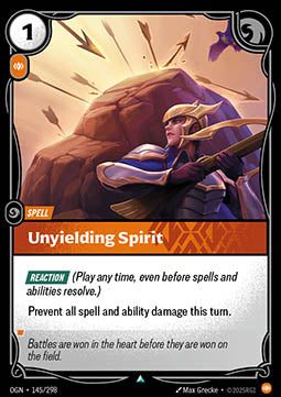 Unyielding Spirit - Origins (Uncommon) [OGN-145]