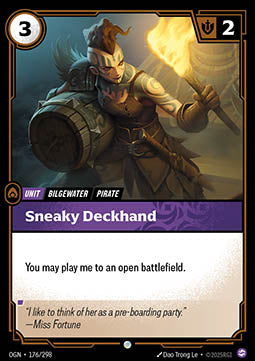 Sneaky Deckhand - Origins (Common) [OGN-176]