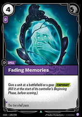 Fading Memories