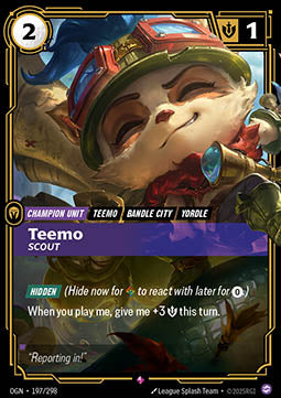 Teemo, Scout (V.1 - Rare) - Origins (Rare) [OGN-197]