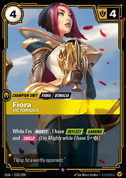Fiora, Victorious - Origins (Rare) [OGN-232]