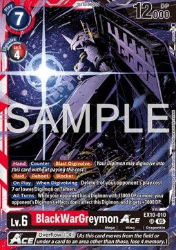 BlackWarGreymon Ace (EX10-010) (V.1) - Sinister Order (Super Rare) [EX-10-010]