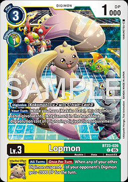 Lopmon (BT23-026) - Hackers' Slumber (Common) [BT-23-026]