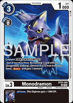 Monodramon (BT23-049) - Hackers' Slumber (Common) [BT-23-049]