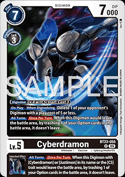 Cyberdramon (BT23-055) - Hackers' Slumber (Rare) [BT-23-055]