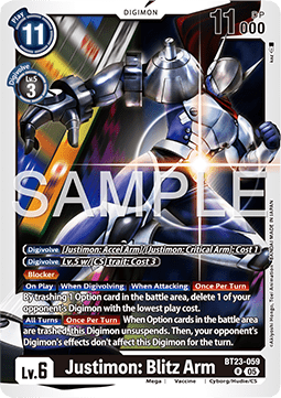 Justimon: Blitz Arm (BT23-059)