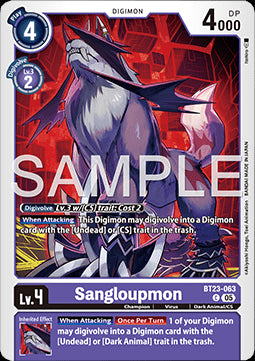 Sangloupmon (BT23-063) - Hackers' Slumber (Common) [BT-23-063]