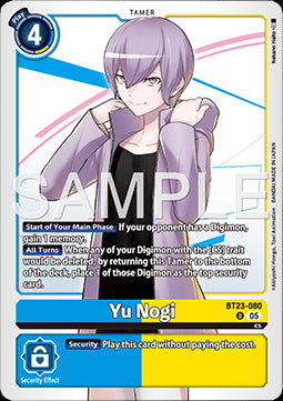 Yu Nogi (BT23-080) (V.1) - Hackers' Slumber (Uncommon) [BT-23-080]
