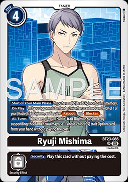 Ryuji Mishima (BT23-085) (V.1) - Hackers' Slumber (Super Rare) [BT-23-085]