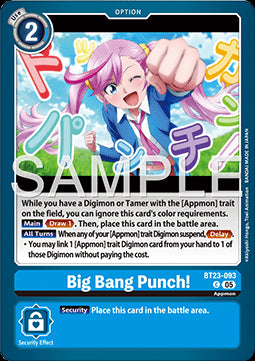 Big Bang Punch! (BT23-093) - Hackers' Slumber (Common) [BT-23-093]