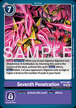 Seventh Penetration (BT23-097) - Hackers' Slumber (Rare) [BT-23-097]