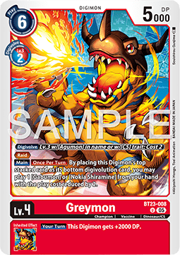 Greymon (BT23-008) - Hackers' Slumber (Uncommon) [BT-23-008]