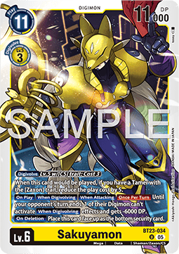 Sakuyamon (BT23-034) - Hackers' Slumber (Uncommon) [BT-23-034]