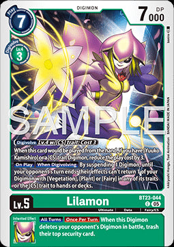 Lilamon (BT23-044) - Hackers' Slumber (Common) [BT-23-044]