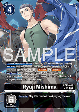 Ryuji Mishima (BT23-085) (V.2) - Hackers' Slumber (Alternative Art) [BT-23-085]