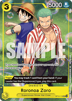 Roronoa Zoro (OP10-113) (V.1) - Unnumbered Promos (Uncommon) [UP-OP10-113]