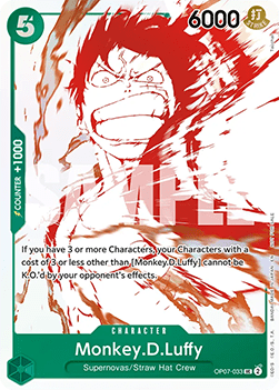 Monkey.D.Luffy (OP07-033) (V.1) - Unnumbered Promos (Uncommon) [UP-OP07-033]