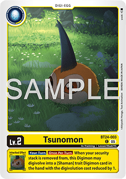 Tsunomon (BT24-003) - Time Stranger (Common) [BT-24-003]