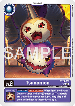Tsunomon (BT24-007) - Time Stranger (Common) [BT-24-007]