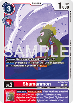 Shamanmon (BT24-009) - Time Stranger (Common) [BT-24-009]