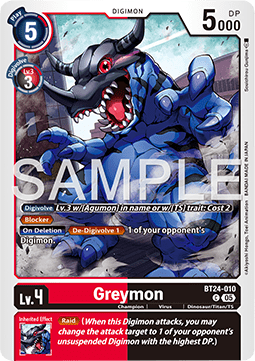 Greymon (BT24-010) - Time Stranger (Common) [BT-24-010]