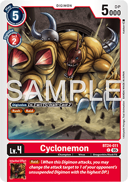 Cyclonemon (BT24-011) - Time Stranger (Common) [BT-24-011]