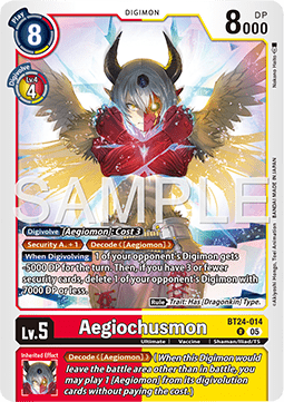 Aegiochusmon (BT24-014) (V.1) - Time Stranger (Rare) [BT-24-014]