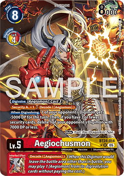 Aegiochusmon (BT24-014) (V.2) - Time Stranger (Alternative Art) [BT-24-014]
