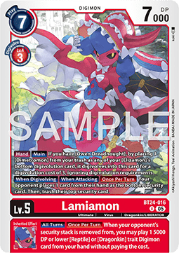 Lamiamon (BT24-016) - Time Stranger (Uncommon) [BT-24-016]