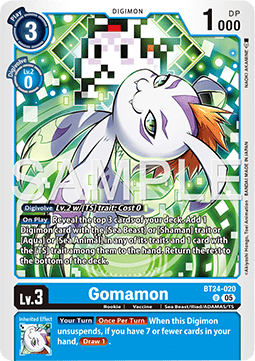 Gomamon (BT24-020) - Time Stranger (Uncommon) [BT-24-020]