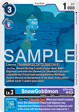 SnowGoblimon (BT24-021) - Time Stranger (Common) [BT-24-021]