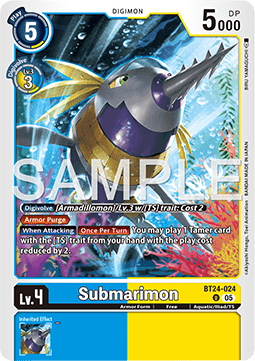 Submarimon (BT24-024) - Time Stranger (Uncommon) [BT-24-024]