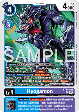 Hyogamon (BT24-026) - Time Stranger (Uncommon) [BT-24-026]