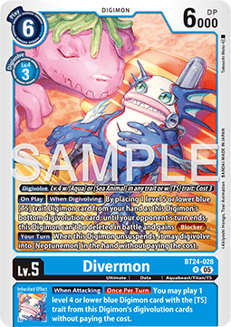 Divermon (BT24-028) - Time Stranger (Rare) [BT-24-028]