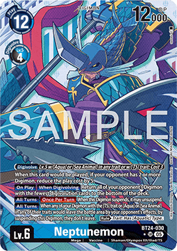 Neptunemon (BT24-030) (V.2) - Time Stranger (Alternative Art) [BT-24-030]