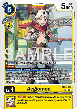 Aegiomon (BT24-034) (V.1) - Time Stranger (Super Rare) [BT-24-034]